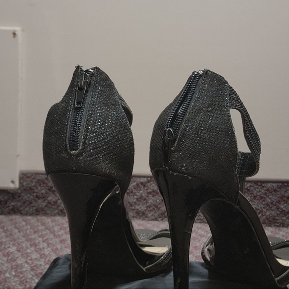 5 inch strappy heels with rhinestones - Picture 5 of 5